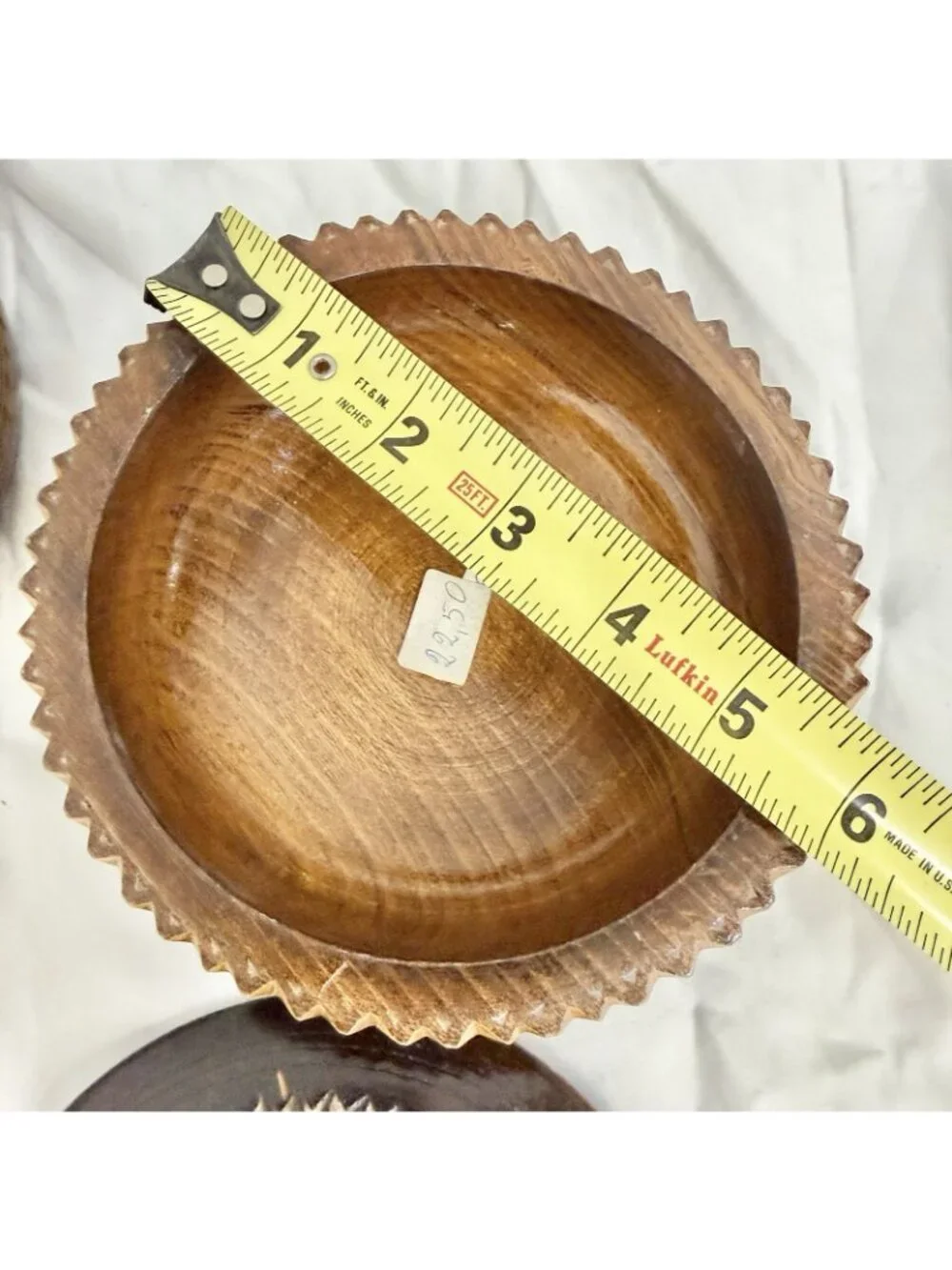 Lot of 2 Vintage Hand Carved Wooden Lidded Trinket Boxes Rustic Folk Art Boho